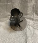 Mickey Mouse Candle Holder  4 Inch Tall  3 Inch Diameter  Pewter Color 
