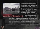 1997 Skybox Babylon 5 Special Edition Worlds Of Babylon 5 W2 Earthdome Chase