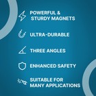  2 Magnets  75-lbs Welding Magnetic Holder - 45 90 135 Angles