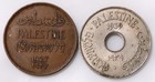 Palestine 2 Mils 1927   10 Mils  1939   2 Palestinian Coins