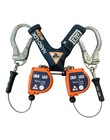 3m Dbi-sala Nano-lok Edge Srl Twin-leg Quick Connect  8ft Self Retracting Orange