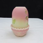 Fenton Burmese Summer Cottage Hand Painted Fairy Light Special Order 2004 W359