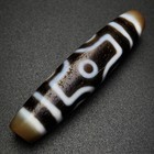 Rare Tibetan Buddhism Agate 6 Eyes Totem Dzi Bead Amulet Necklace Pendant Z382