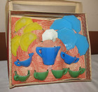 Akro Agate Play-time Glass Dish Set  234 In Original Box -- Multiple Colors