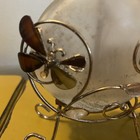 Frosted Glass Perfume Bottle With Metal Stand   3 Leaf Clover   Dragon Fly 5   