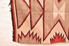 Antique Large Navajo Rug Native American Indian Klagetoh Weaving 55x37 Textile