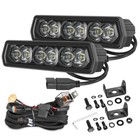 2x 6  120w Cree Led Light Bar Spot Pods Offroad Suv Utv 4wd   Plug Play Wiring