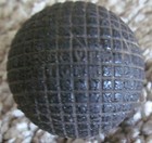 Original Vintage Silver Town Gutta Percha Golf Ball-very Used Condition
