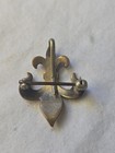 Antique Gold Filled Boy Scouts Bsa Fleur De Lis Brooch Pin