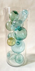 10 Vintage Japanese Glass Fishing Floats Kanji Katakana Marked Rolling Pin
