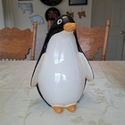2 Large Vintage Arnels Ceramic Porcelain Penguin Figurines 11      11 5  Tall 1984