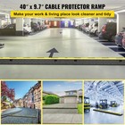 Speed Bump Cable Protector Ramp 5pcs 2-cable Rubber 40 x9 7 x2  Cord Guard