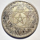 1953 Morocco 100 Francs  Vf Silver 