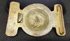 Us Navy Officers Brass Belt Buckle Pre   Ww1 Era 
