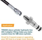 For Gm Ls Lsx Tr6060 Clutch Slave Cylinder Hydraulic Line Adapter Fitting An-4