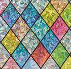 Rainbow Window Privacy Film - 3d Static Cling Stained Glass Window Film For Home