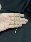 925 Sterling Silver Men Boys Girls Women Gold Tone Figaro Chain Necklace 16 