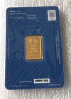 The Royal Mint Britannia 10 Gram Gold Bar In Assay Card  9999 Fine Gold 10g Bar