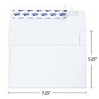 Valbox 200 Qty A7 Invitation Envelopes 5 X 7  120gsm White Kraft Paper