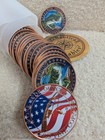 Bass Fishing Colorized 1oz  999 Fine Copper Round     
