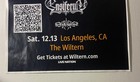 Original Blind Guardian Concert Promo Window Poster The Wiltern Los Angeles 2025