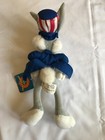 Looney Tunes Bugs Bunny Nanco Plush Uncle Sam Patriotic 13  Stuffed Animal