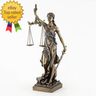 Bronze Finish Lady Justice 12 5 Inch Statue Sculpture