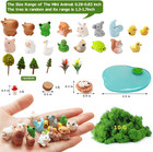 46 Pcs Fairy Garden   Miniature Figurines  Mini Resin Animals Set  Miniature    