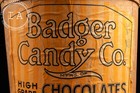 Antique Badger Chocolates Bucket