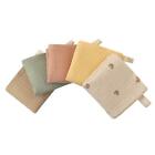Baby Muslin Burp Cloths 5 Pieces 4 Layer Cotton Baby Wash Cloth Washcloths Ba   