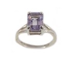 19thc Antique 1  ct Scottish Amethyst sterling Ring  Medieval Catholic Bishop Gem
