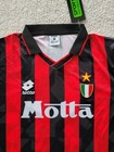 Paolo Maldini Ac  Milan New Men s Long Sleeve Retro Lotto Soccer Jersey - Size L