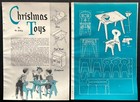    christmas Toys    Wooden Sled 1953 Howto Build Plans Table   Chair   Doll Bath