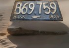 1929 Truck  Cod Fish  Massachusetts License Plate All Original Rare Truck Comm l