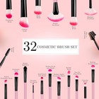 Makeup Brushes  Vander 32pcs Brush Set A-32 Piece Set  Pink 