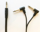 7 5ft V-drum Y-cable Splitter For Roland Right   L-angle Cord 1x Trs To 2x Ts