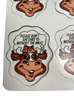 Chex Cereal Prize Magnets Includes 4 Brown Cow Vintage 