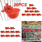 20 Packs Poultry quail Water Drinking Cups Chicken Hen Plastic Automatic Drinker