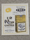 1920   s Old Coon Cigar Tobacco Sign Horse Logo Original Minty Cond Tobacco Poster