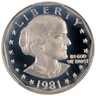 1981 S Susan B Anthony Dollar Type 2 - Pcgs Pr68