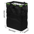 Black Portable Car Trash Can Garbage Bin Bag Organizer For Vehicles Waterproof 