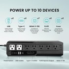 Ske Compact Size 425va 240w Ups Battery Backup   Surge Protector For Computer Up