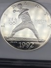 1992 S Olympics Baseball Proof Commemorative 90  Silver Dollar Pf69 Ultra Cameo