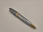 Cross Century Ii Chrome Grid Ballpoint Pen Gold Trim Geometric Pattern