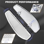 Anti-slip Stretched Driver Rider Floorboards Foot Board For Harley Chrome