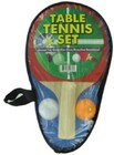 Portable Table Tennis Set   Ping Pong Set  2 Paddles  2 Balls  1 Case 