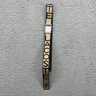 Lacoste Web Belt Mens Sz 40 Cut Adjustable Logo Khaki Black Metal Buckle 1 25x46