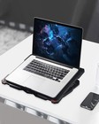 Aicheson Laptop Cooling Pad 5 Fans Up To 17 3 Inch Heavy Notebook Cooler  Blue L