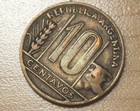 1950 Argentina 10 Centavos