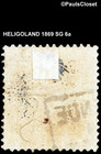 Heligoland 1869 Sg 6a Queen Victoria Die Ii Yel Grn   Rose   sh Used F vf
